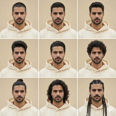 九宫格发型设计