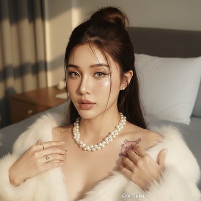 金色的光芒捕捉着她柔和光芒的每一个细节