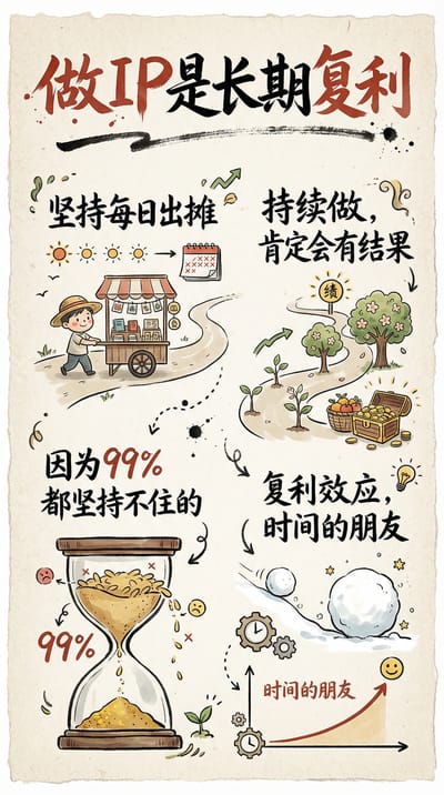 手绘风格的信息图卡片